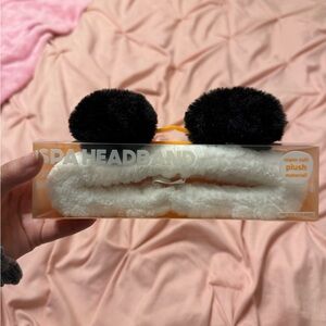 Cozy Black and White Plush Kids Headband